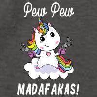 Pew Pew Madafakas Unicorn with Pistols Fantasy Vector Backpack