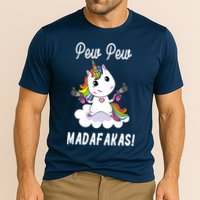 Pew Pew Madafakas Unicorn with Pistols Fantasy Performance Shirt