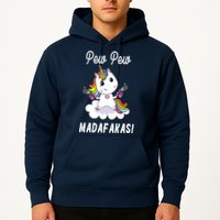 Pew Pew Madafakas Unicorn with Pistols Fantasy Hoodie