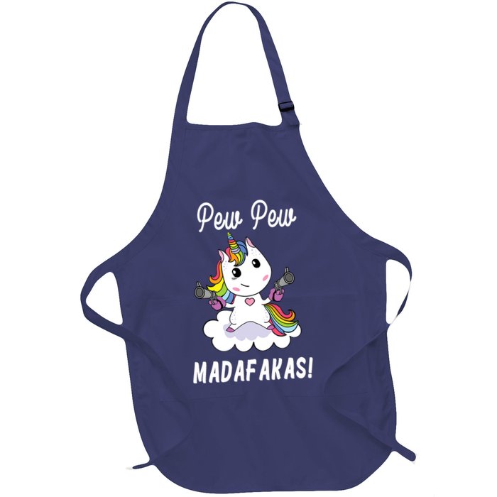 Pew Pew Madafakas Unicorn with Pistols Fantasy Apron
