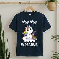 Pew Pew Madafakas Unicorn with Pistols Fantasy T-Shirt