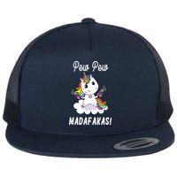 Pew Pew Madafakas Unicorn with Pistols Fantasy Flatbill Hat