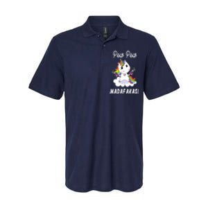 Pew Pew Madafakas Unicorn with Pistols Fantasy Softstyle Adult Sport Polo