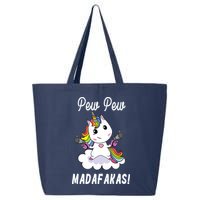 Pew Pew Madafakas Unicorn with Pistols Fantasy 25L Jumbo Tote
