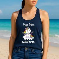 Pew Pew Madafakas Unicorn with Pistols Fantasy Womens Tank Top