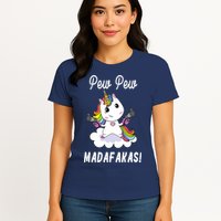Pew Pew Madafakas Unicorn with Pistols Fantasy Womens T-Shirt