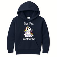 Pew Pew Madafakas Unicorn with Pistols Fantasy Kids Hoodie