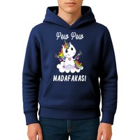Pew Pew Madafakas Unicorn with Pistols Fantasy Kids Hoodie