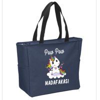 Pew Pew Madafakas Unicorn with Pistols Fantasy Zip Tote Bag