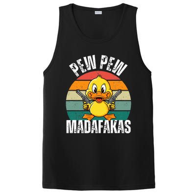 Pew Pew Madafakas Funny Duck PosiCharge Competitor Tank