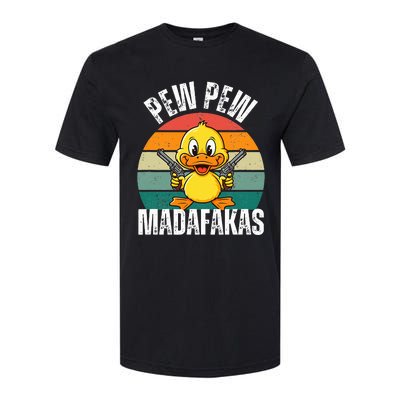 Pew Pew Madafakas Funny Duck Softstyle CVC T-Shirt