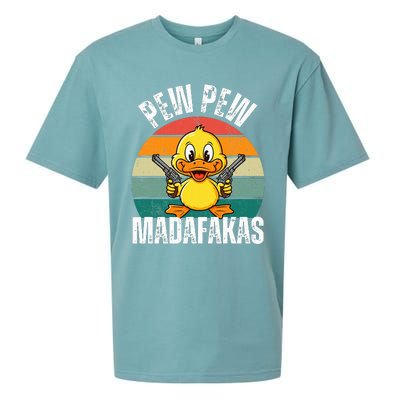 Pew Pew Madafakas Funny Duck Sueded Cloud Jersey T-Shirt