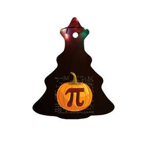 Pumpkin Pie Math Funny Halloween Thanksgiving Pi Day Ceramic Tree Ornament