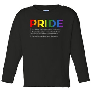 Pride Pride Month Toddler Long Sleeve Shirt