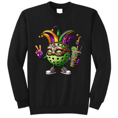 Pickleball Player Mardi Gras Pickleball Tall Sweatshirt