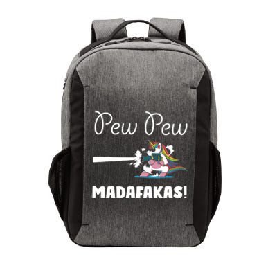 Pew Pew Madafakas Funny Unicorn Cute Adorable Vector Backpack