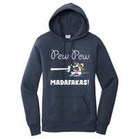 Pew Pew Madafakas Funny Unicorn Cute Adorable Women's Pullover Hoodie