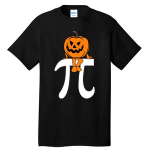 Pumpkin Pie Math Funny Halloween Thanksgiving Pi Day Tall T-Shirt