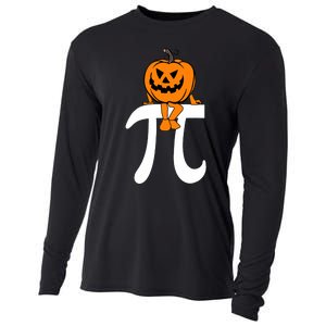 Pumpkin Pie Math Funny Halloween Thanksgiving Pi Day Cooling Performance Long Sleeve Crew