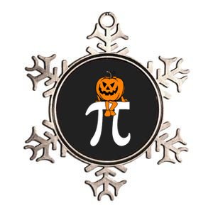 Pumpkin Pie Math Funny Halloween Thanksgiving Pi Day Metallic Star Ornament