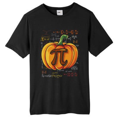 Pumpkin Pie Math Funny Halloween Thanksgiving Pi Day Cool Gift Tall Fusion ChromaSoft Performance T-Shirt