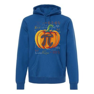 Pumpkin Pie Math Funny Halloween Thanksgiving Pi Day Cool Gift Premium Hoodie