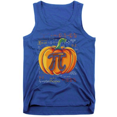 Pumpkin Pie Math Funny Halloween Thanksgiving Pi Day Cool Gift Tank Top