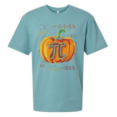 Pumpkin Pie Math Funny Halloween Thanksgiving Pi Day Cool Gift Sueded Cloud Jersey T-Shirt