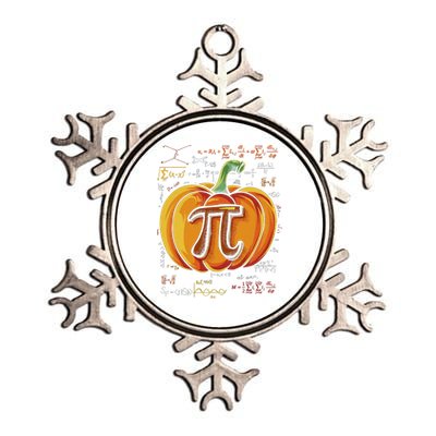 Pumpkin Pie Math Funny Halloween Thanksgiving Pi Day Cool Gift Metallic Star Ornament