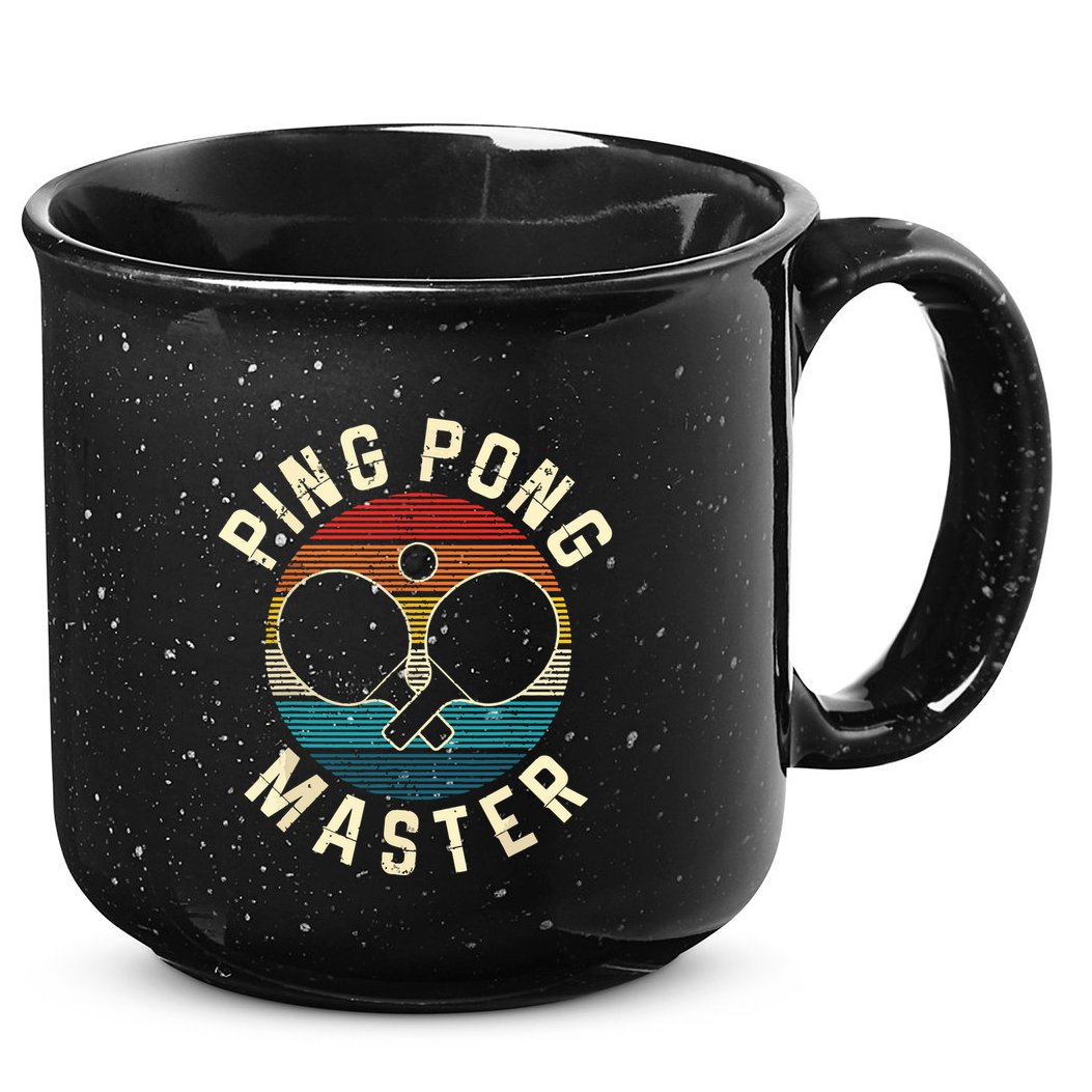 Ping Pong Master Vintage Table Tennis Player Funny Gift 15oz Campfire Ceramic Mug