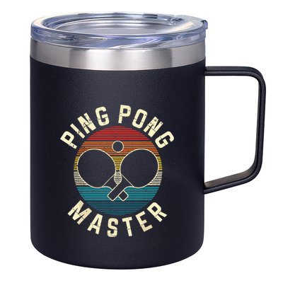 Ping Pong Master Vintage Table Tennis Player Funny Gift 12oz Stainless Steel Coffee Mug
