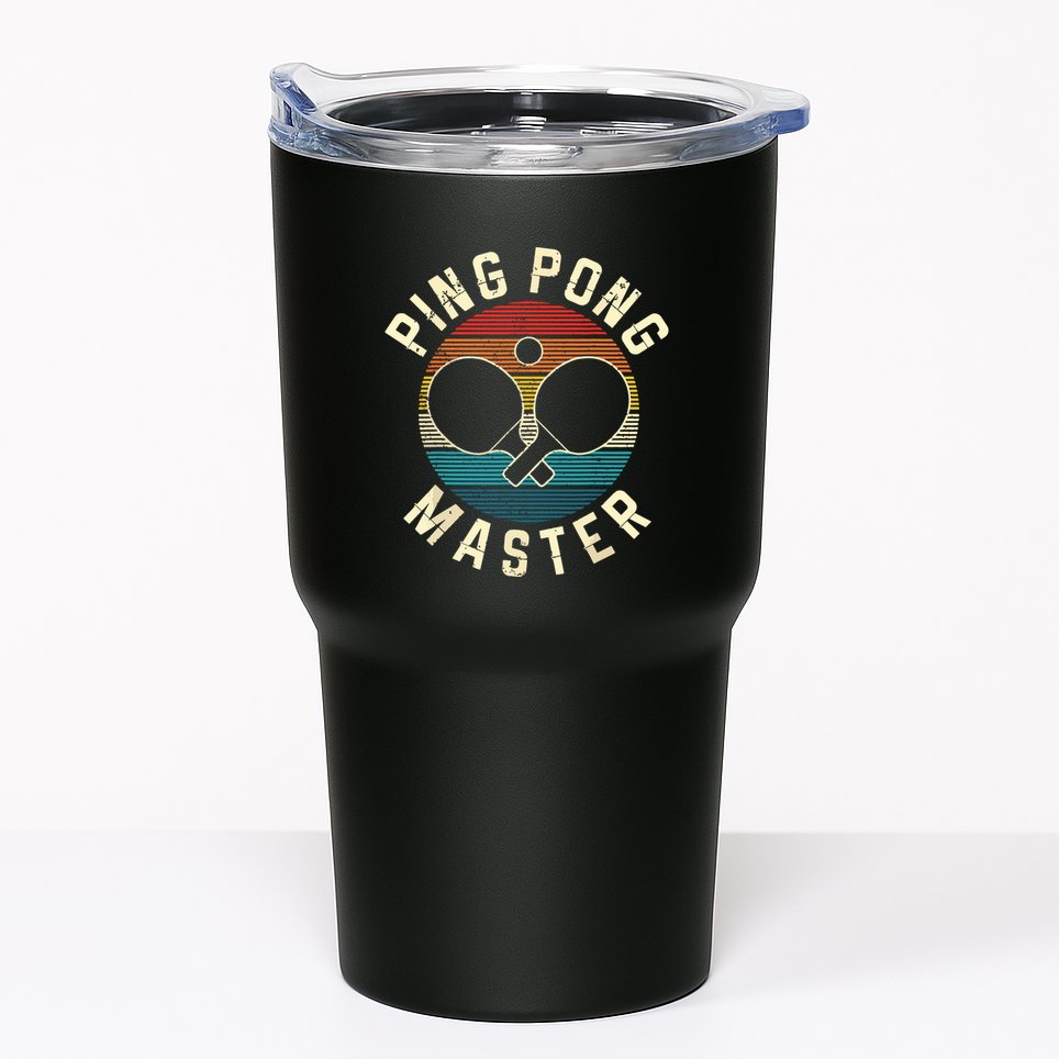 Ping Pong Master Vintage Table Tennis Player Funny Gift Tumbler