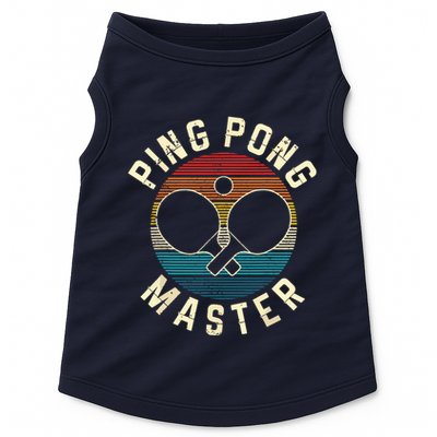 Ping Pong Master Vintage Table Tennis Player Funny Gift Doggie Tank