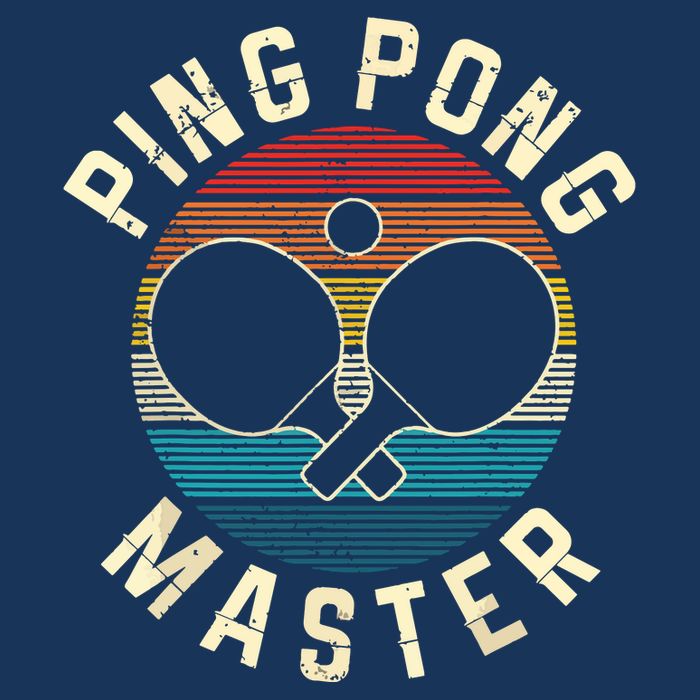 Ping Pong Master Vintage Table Tennis Player Funny Gift Long Sleeve Shirt