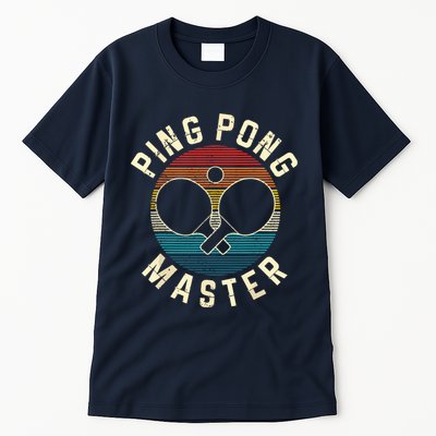 Ping Pong Master Vintage Table Tennis Player Funny Gift Tall T-Shirt