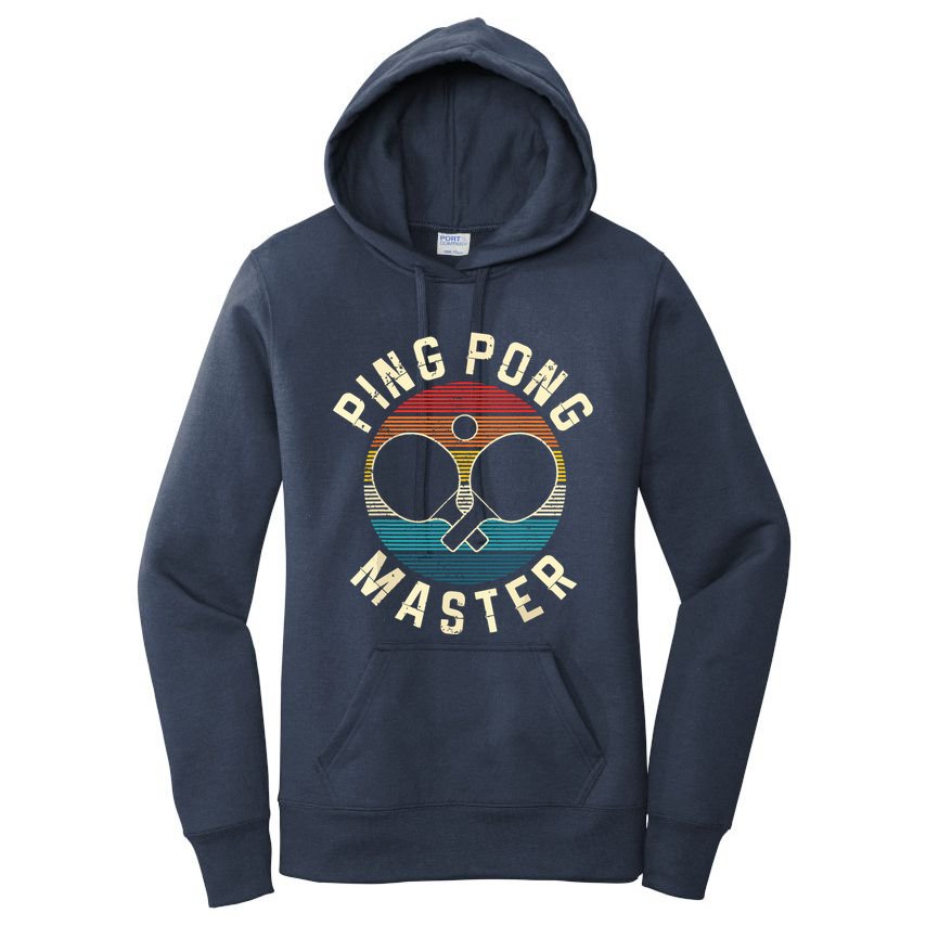 Ping Pong Master Vintage Table Tennis Player Funny Gift Women's Pullover Hoodie