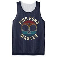 Ping Pong Master Vintage Table Tennis Player Funny Gift Mesh Reversible Basketball Jersey Tank