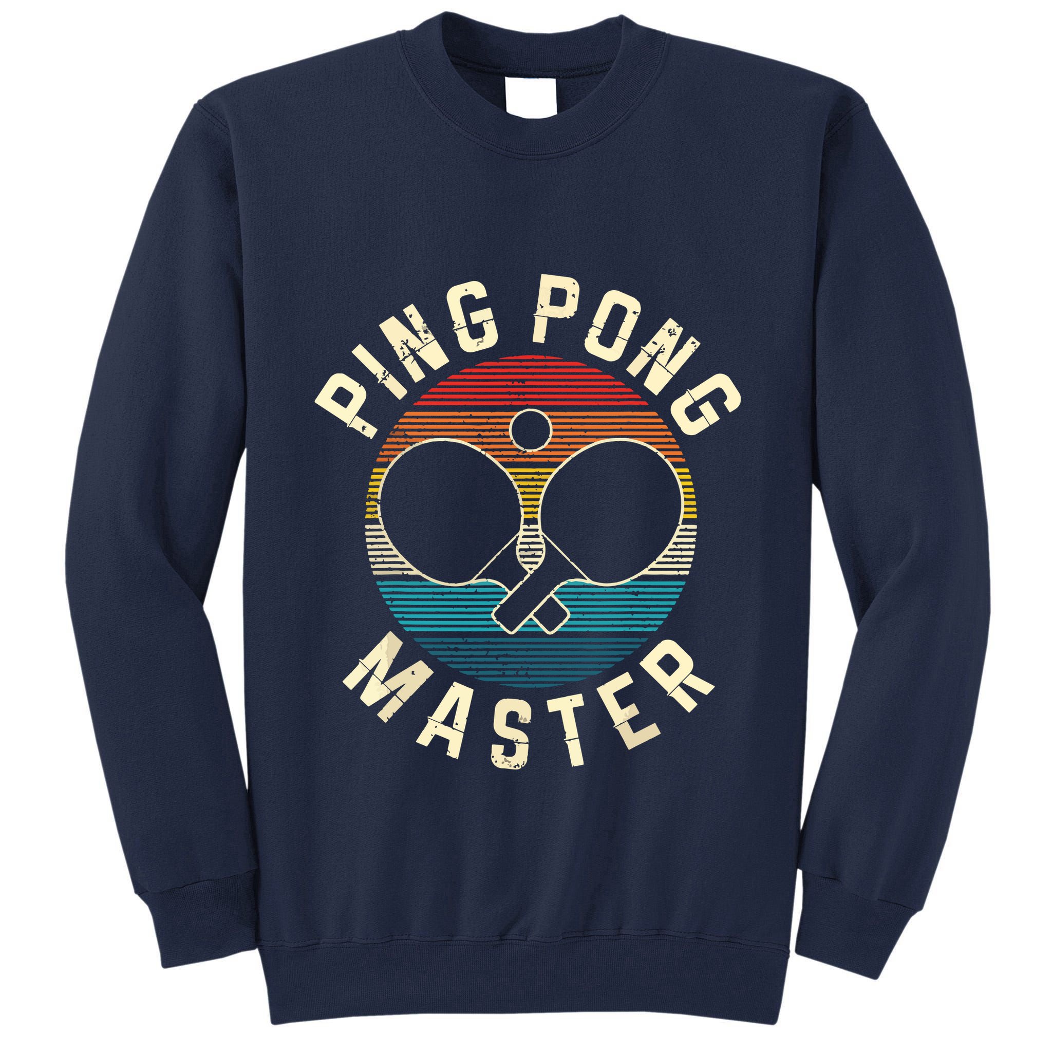 Ping Pong Master Vintage Table Tennis Player Funny Gift Tall Sweatshirt