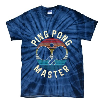 Ping Pong Master Vintage Table Tennis Player Funny Gift Tie-Dye T-Shirt