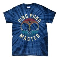 Ping Pong Master Vintage Table Tennis Player Funny Gift Tie-Dye T-Shirt