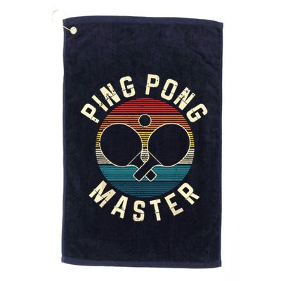 Ping Pong Master Vintage Table Tennis Player Funny Gift Golf Towel