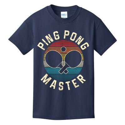 Ping Pong Master Vintage Table Tennis Player Funny Gift Kids T-Shirt