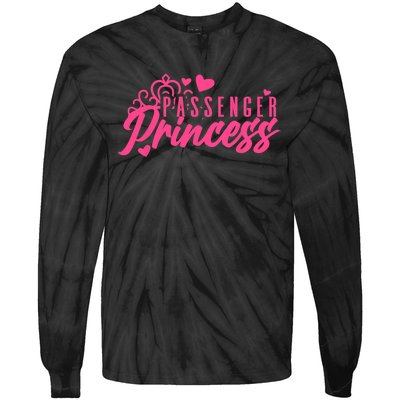 Passenger Princess Meme Girl Passenger Seat Princess Tie-Dye Long Sleeve Shirt