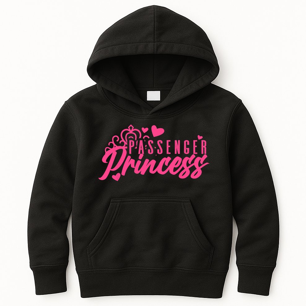 Passenger Princess Meme Girl Passenger Seat Princess Kids Hoodie