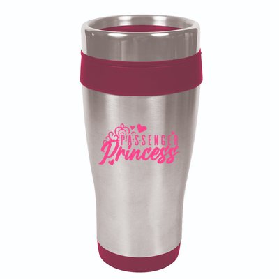Passenger Princess Meme Girl Passenger Seat Princess 16oz Travel Tumbler