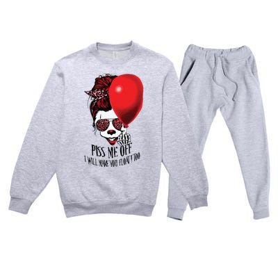 Pennywise Piss Me Off I Will Make You Float Too Premium Crewneck Sweatsuit Set