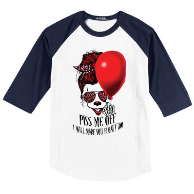 Pennywise Piss Me Off I Will Make You Float Too Baseball Sleeve Shirt