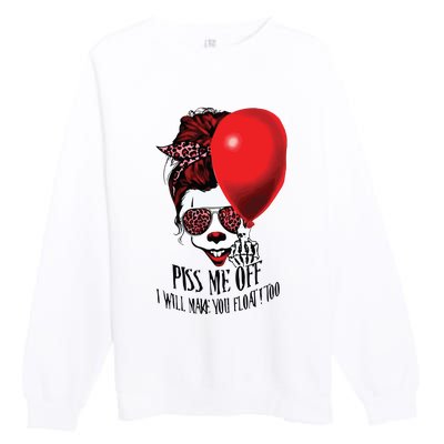 Pennywise Piss Me Off I Will Make You Float Too Premium Crewneck Sweatshirt