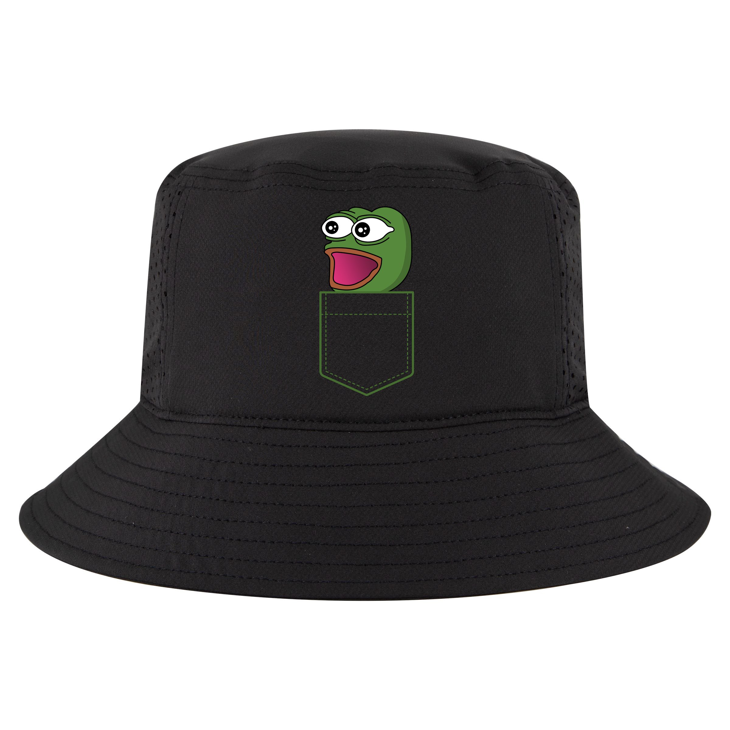 Poggers Pepe Meme Gaming Live Stream Poacket Cool Comfort Performance Bucket Hat