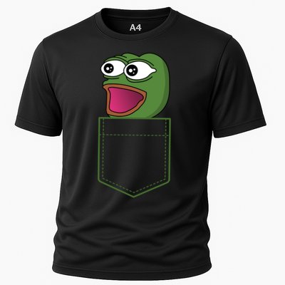 Poggers Pepe Meme Gaming Live Stream Poacket Performance Shirt
